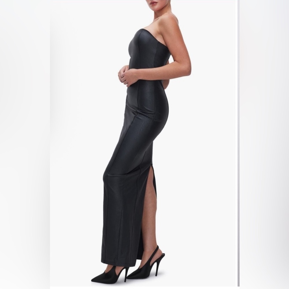 Good American Better than Leather Maxi Dress
